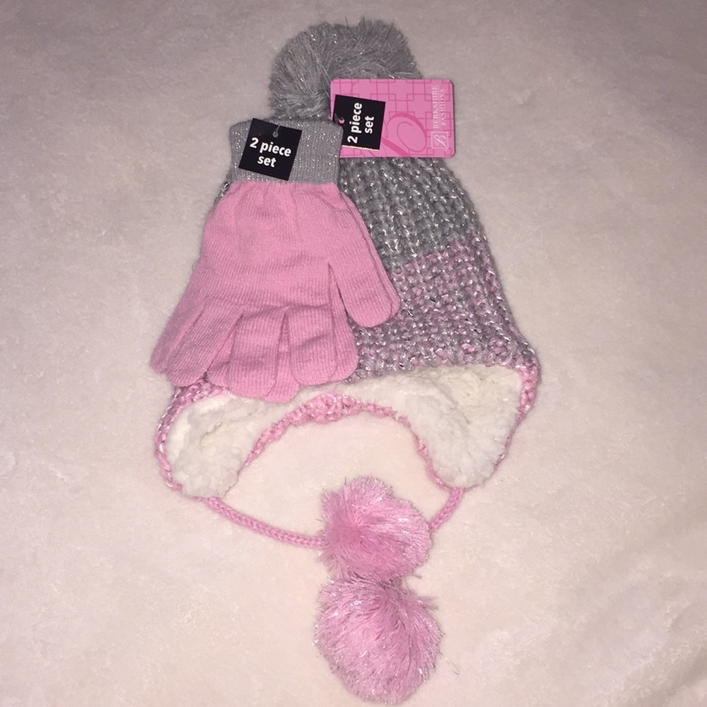 Winter hat and gloves set